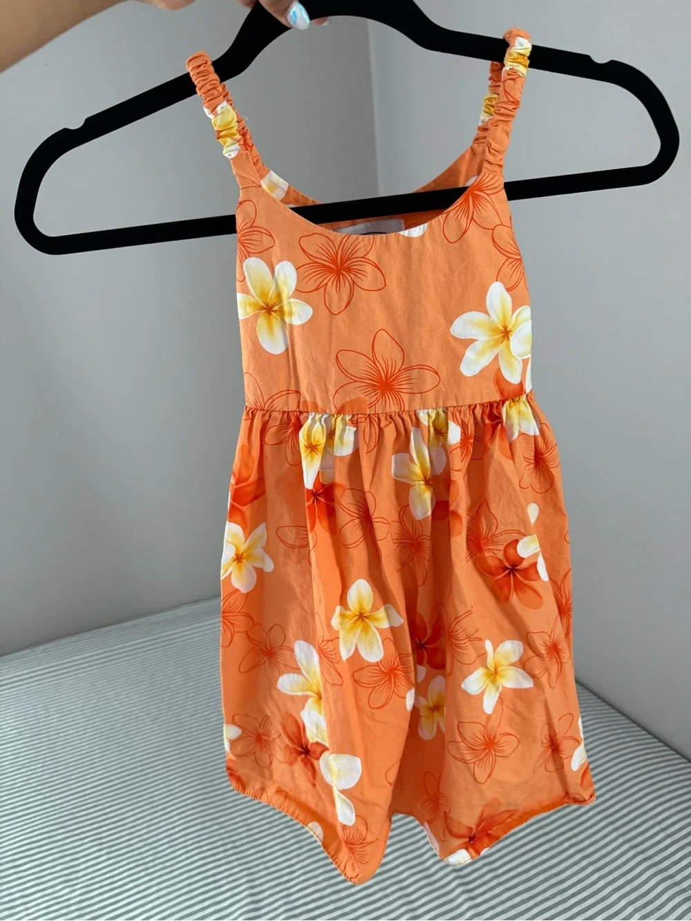 Vintage Pacific Legend Kids Orange Floral dress